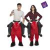 Festartikel Müller My Other Me 204318 Halloween Ride-On Bull Costume, Unisex Adults, Red, M/L view 1
