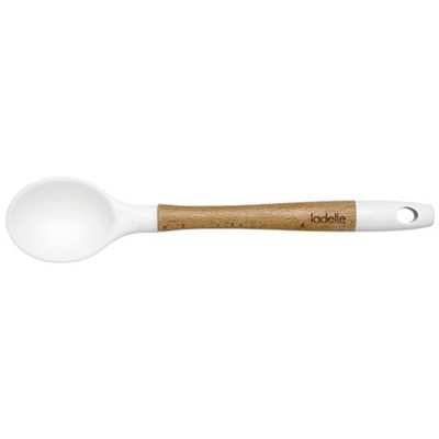 Ladelle 80019 Classic Spoon, Silicone, White, 31 x 6 x 2.5 cm