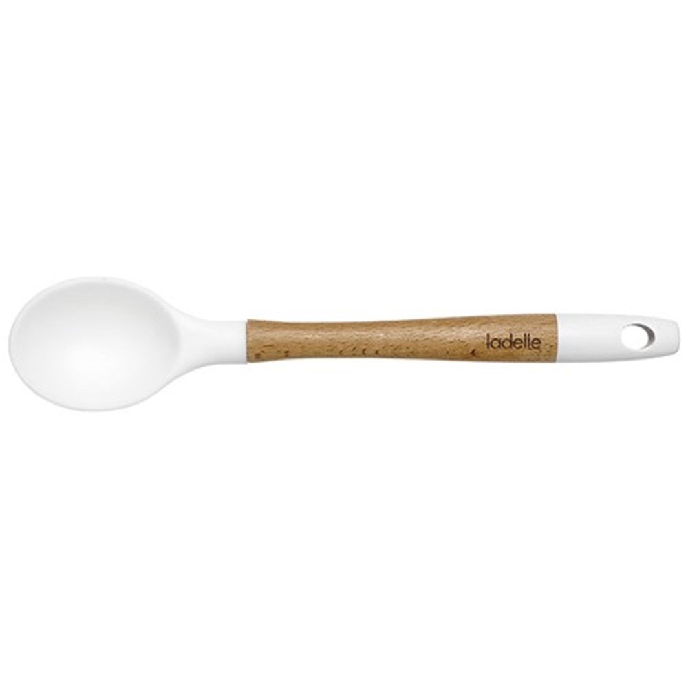 Ladelle 80019 Classic Spoon, Silicone, White, 31 x 6 x 2.5 cm