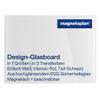 magnetoplan 13403000 Magnetic Design Glassboard, 800 x 600 mm, Brilliant White view 1