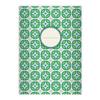 Kartenkaufrausch 16 Cool 1970s Flower DIN A5 Exercise Books, Green Floral Pattern, Ruling 5 view 1