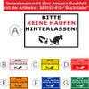 Melis-Folienwerkstatt Sign “Please Do Not Leave Piles Behind” – 45 × 30 cm, 3 mm Aluminum Composite, 20 VAR S00187-010-A view 3