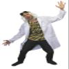 Crazy Doctor from the Future 4-Piece Costume, Standard Lab Coat + Large Shirt view 1