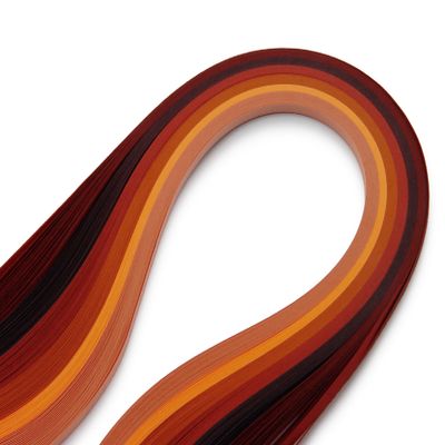 Quilling Paper Strips, 120 Pieces, 530 mm × 5 mm, Red Mix