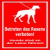 Melis-Folienwerkstatt Sign – No Walking on the Grass – 30 x 20 cm | 3 mm Rigid Foam Board S00216-007-D-20 VAR. view 1