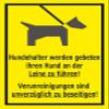 Melis-Folienwerkstatt Sign - Keep Dogs on a Leash - 30 x 20 cm | 3 mm Rigid Foam Board S00216-016-C -20 VAR. view 1