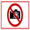 Melis-Folienwerkstatt No Photography Sign - P029, 30 x 20 cm, 3 mm Rigid Foam, Multiple Sizes/Materials view 1