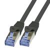 BIGtec 0.25 m CAT6a SFTP Ethernet Patch Cable, Red, Gigabit, 2x RJ45 view 2