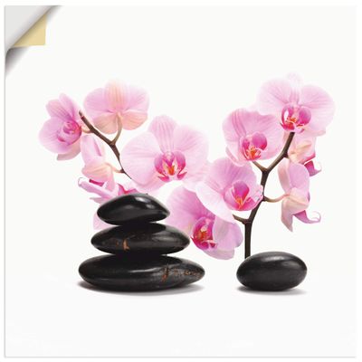 ARTland Wall Decal, Self-Adhesive Vinyl Film, 70 x 70 cm, Asian Wellness Zen Motifs T6BI
