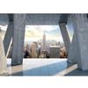 Runa Art Photo Wallpaper 396 x 280 cm New York Window View, Non-Woven Wall Decor, Blue 9138012b view 1