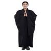 ZooBoo Women's Monk Robe, Zen Style, Long Meditation Dress, Black, Medium view 1