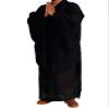 ZooBoo Women's Monk Robe, Zen Style, Long Meditation Dress, Black, Medium view 2