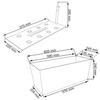30 L Rato Series Planter Box in Rattan Look, Brown, Square view 2