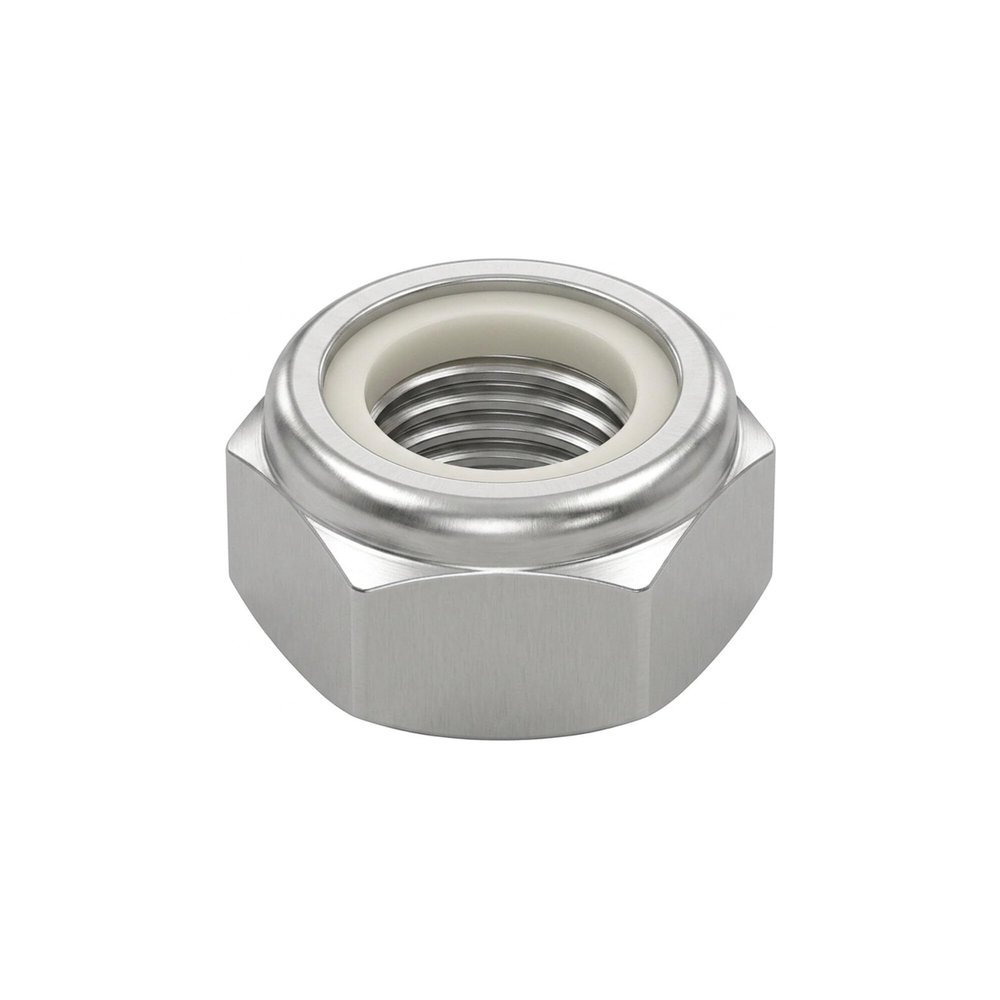 Self-Locking Hex Nut DIN 985 M24 x 3, Steel, Zinc-Flake Coated, 25-Pack
