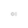Self-Locking Hex Nut DIN 985 M24 x 3, Steel, Zinc-Flake Coated, 25-Pack view 2