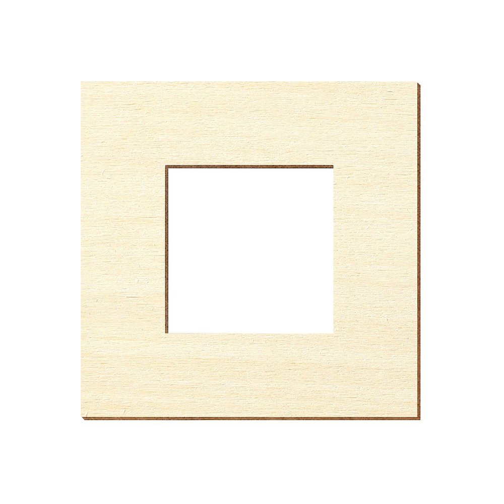 Plywood Squares with Custom Interior Cutouts, 5–40 cm