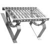 120 cm Roof Step for Flat Roof Covering, RAL 9006 Silver view 1