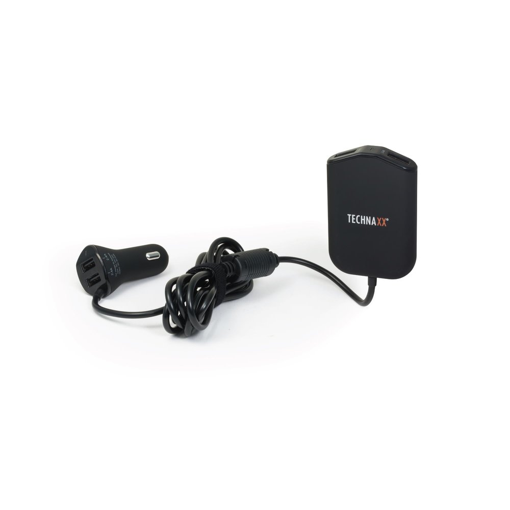 Technaxx Family Car Charger, 4x USB, up to 2.4 A per port (TE14)