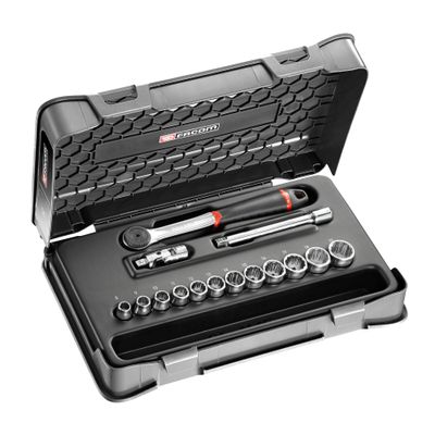 Facom J.161-1P12 3/8" Socket Set J.161B, 15-Piece