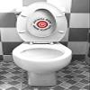 3D Vinyl Sticker for Toilet Lid, White | Durable, Easy to Apply, Die-Cut | Elegant Design | 15 × 15 cm view 1