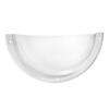 Clear Acrylic Quarter Sphere 20/23 cm for Wall Mounting/Display view 1