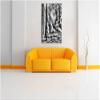 Pixxprint Monochrome Sunbeams in the Forest, 100 x 70 cm Canvas Print, Stretched, Wall Art, Fine Art Print, Not a Poster view 2