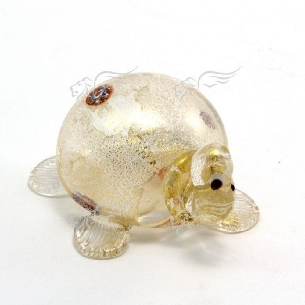 Collection Turtle Sculpture G499, 5 x 8 cm, Murano Glass, Made in Italy
