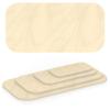 AUPROTEC 110 x 70 cm Multiplex Wood Panel | 100 mm Corner Radius | 18 mm view 1
