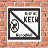 Melis-Folienwerkstatt Sign "No Dog Toilet Here" – 15 x 10 cm, 3 mm PVC Foam Board, 4 Drill Holes, 20 VAR S00187-006-A view 2
