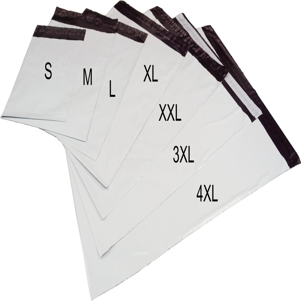 Shipping Mailer Bags 325 x 240 + 50 mm, Size M (C4), Self-Adhesive Permanent Closure (1000)