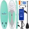 SereneLife Inflatable Stand-Up Paddle Board Set with Paddle, Pump & Carry Bag view 1