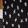 StoffBook Black/White Cotton Fabric with Asian Patterns view 1