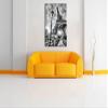 Pixxprint Monocrome Retro Paris Eiffel Tower, 80 x 60 cm Canvas Wall Art, Stretched, Not a Poster view 2