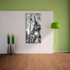Pixxprint Monocrome Retro Paris Eiffel Tower, 80 x 60 cm Canvas Wall Art, Stretched, Not a Poster view 3