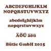 Btic GmbH Cooper Wood Veneer Letter – Dark 0.6 mm Real Wood, 20 cm, Lowercase l view 2