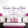 Grandora Wall Decal Quote “Believe in Miracles, Love and Luck” – Light Pink, 90 × 28 cm, W5393 view 2