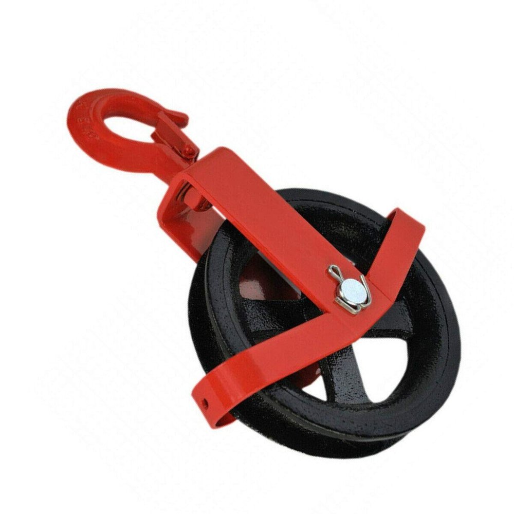 Gin Wheel 125 mm with Hook, Scaffold Pulley Block