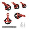 Gin Wheel 125 mm with Hook, Scaffold Pulley Block view 3