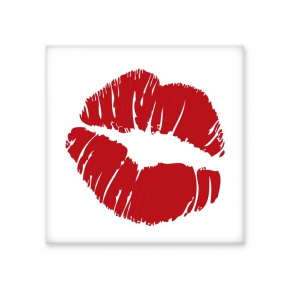 Hot Sexy Lip Kiss Happy Valentine's Day Ceramic Bisque Tiles for Room and Kitchen Decor