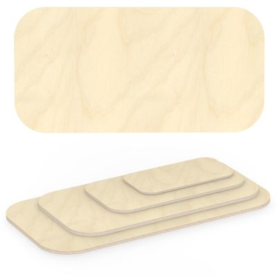 AUPROTEC 150 x 148 cm Multiplex Birch Plywood Panel | 100 mm Corner Radius | 27 mm
