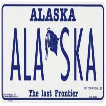 Sign - ALASKA the last Frontier - 309221 - approx. 30 x 15 cm