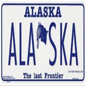 Sign - ALASKA the last Frontier - 309221 - approx. 30 x 15 cm