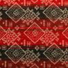 Redbrick Mill Heavy Aztec Chenille Upholstery Fabric, Red/Black (10 × 8 cm Sample) view 2
