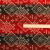 Redbrick Mill Heavy Aztec Chenille Upholstery Fabric, Red/Black (10 × 8 cm Sample) view 3