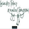 CLICKANDPRINT Laundry Today or Naked Tomorrow Wall Decal, 220 x 106 cm, Dark Green view 1