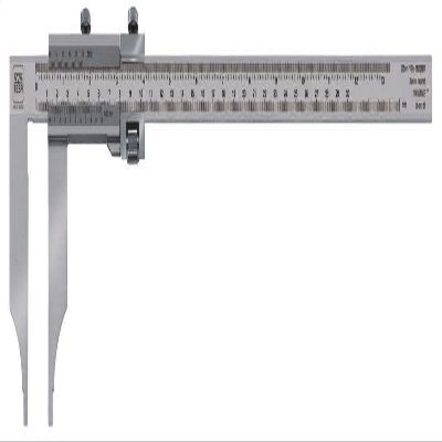 tesa 00510611 Caliper with Rounded Measuring Faces for Internal Measurements, 0 mm/250 mm Measuring Range
