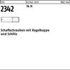 ISO 2342 Shoulder Screws with Conical Head and Slotted Drive, 14 H, M8 x 50, 100 pcs view 1