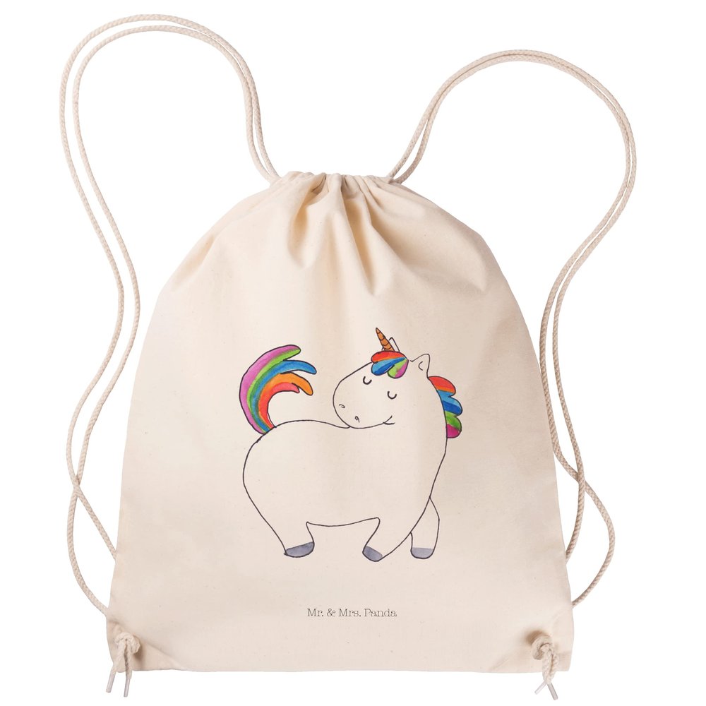 Mr. & Mrs. Panda Unicorn Pride Drawstring Bag