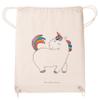Mr. & Mrs. Panda Unicorn Pride Drawstring Bag view 3