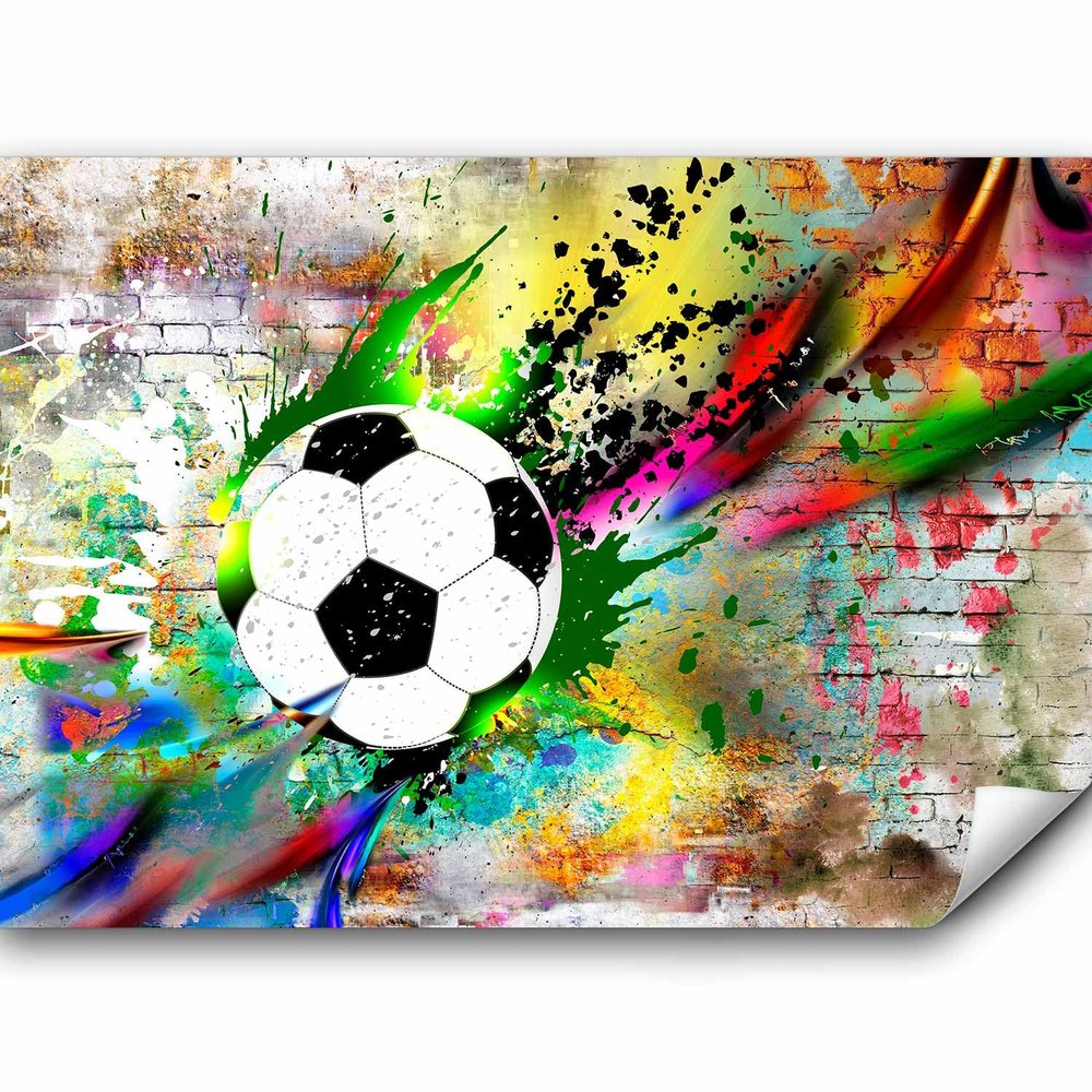 murando Football Non-Woven Photo Wallpaper, 350 x 256 cm, Bedroom, Living Room